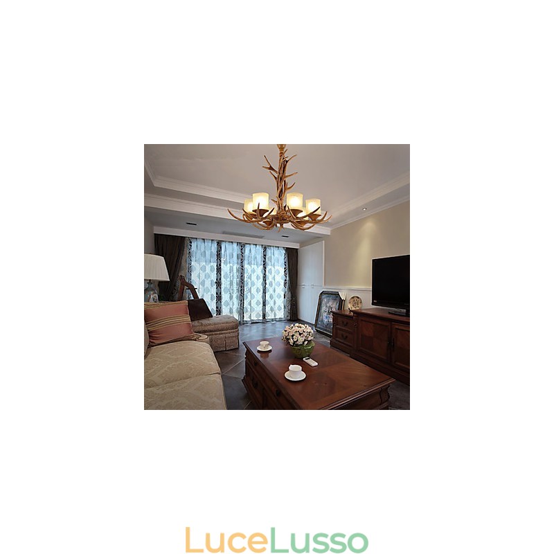 Lampadario a sospensione in resina vintage