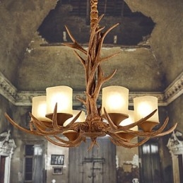 Lampadario a sospensione in resina vintage