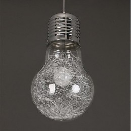 Idee semplici con una grande lampadina Lampadario in vetro Lampada a goccia
