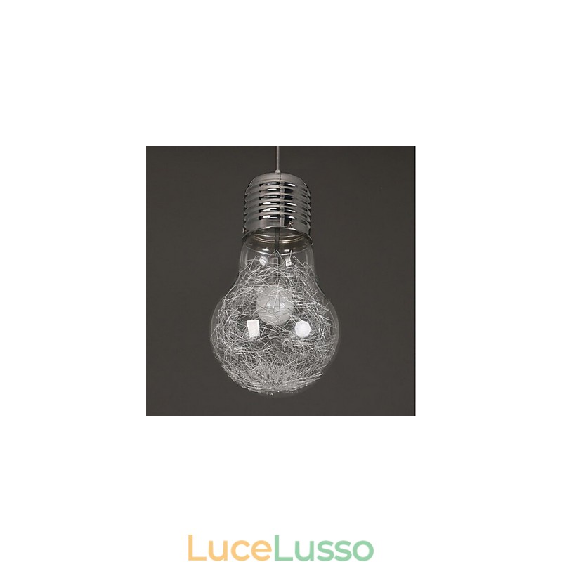 Idee semplici con una grande lampadina Lampadario in vetro Lampada a goccia