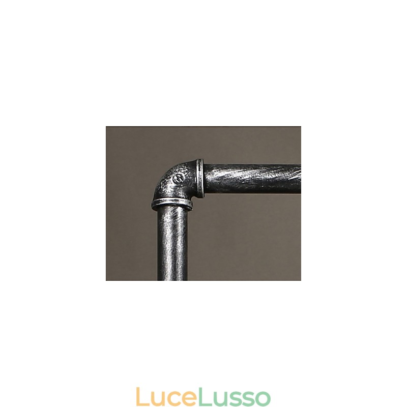 Lampadario in tubo di ferro Lampada a sospensione con ingranaggio eolico industriale