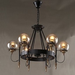 Lampadario in vetro artistico a forma di fagiolo rotondo