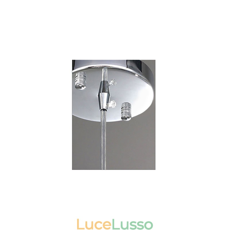 Lampada a sospensione moderna e contemporanea in cristallo a globo in stile mini elettroplaccato