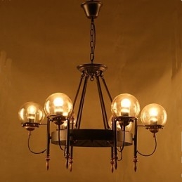 Lampadario in vetro artistico a forma di fagiolo rotondo