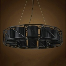 Lampada a sospensione in metallo con pittura country vintage per garage