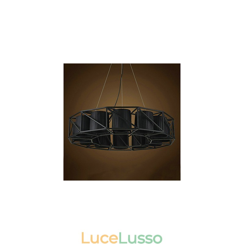 Lampada a sospensione in metallo con pittura country vintage per garage