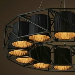 Lampada a sospensione in metallo con pittura country vintage per garage