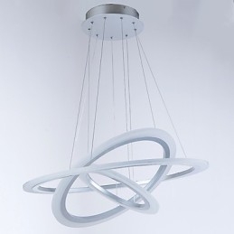 Lampadario a sospensione in acrilico a forma di anello fai da te a 3 luci da soffitto