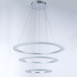 Lampadario a sospensione in acrilico a forma di anello fai da te a 3 luci da soffitto