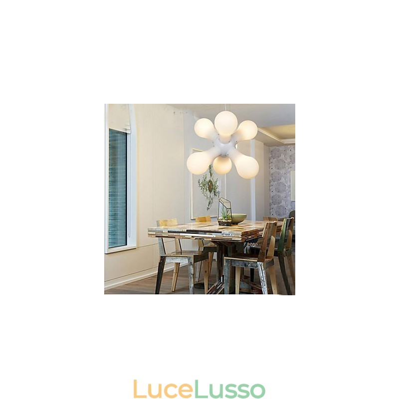 Lampada a sospensione in vetro semplice