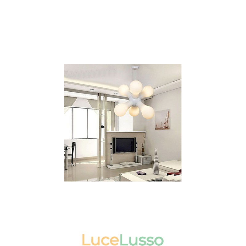 Lampada a sospensione in vetro semplice