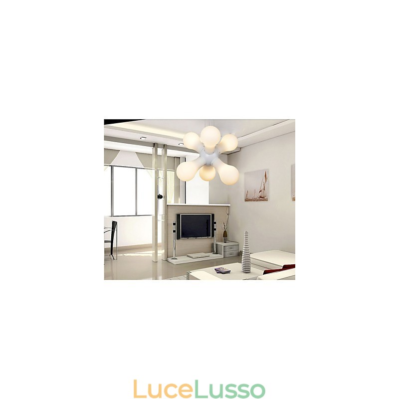 Lampada a sospensione in vetro semplice