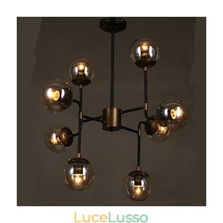 Lampadario in vetro artistico a forma di fagiolo rotondo Lampadario in vetro artistico a forma di fagiolo rotondo