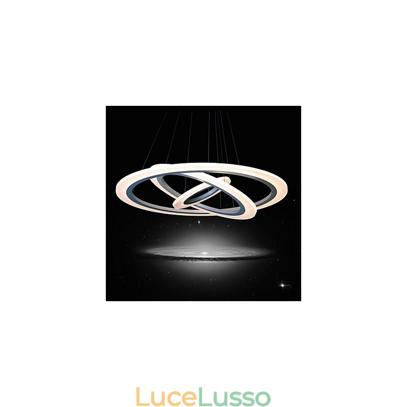 Lampada a sospensione in acrilico moderno e contemporaneo da 75 Watt