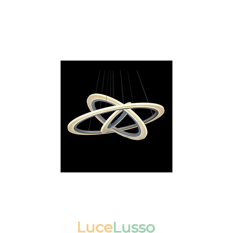 Lampada a sospensione in acrilico moderno e contemporaneo da 75 Watt