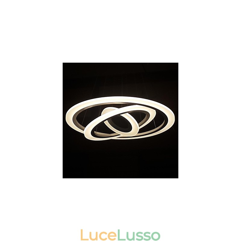 Lampada a sospensione in acrilico moderno e contemporaneo da 75 Watt