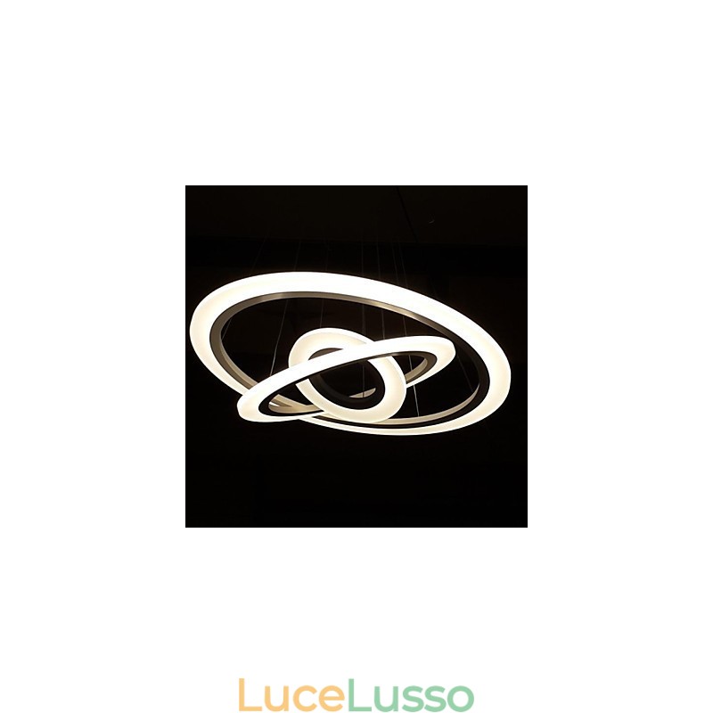 Lampada a sospensione in acrilico moderno e contemporaneo da 75 Watt