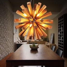 Lampade a sospensione Country Wood Bamboo