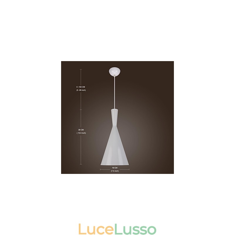 Lampada a sospensione in metallo con pittura country retrò moderna e contemporanea
