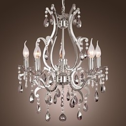 Lampadario classico tradizionale cromato