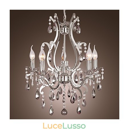 Lampadario classico tradizionale cromato Lampadario classico tradizionale cromato