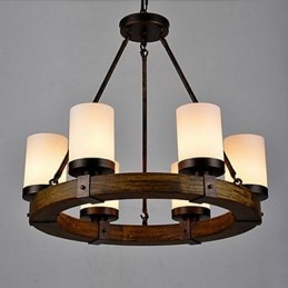 Lampadario in legno antico d'epoca