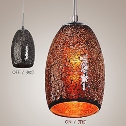 Lampada a sospensione in metallo con pittura d'epoca classica tradizionale