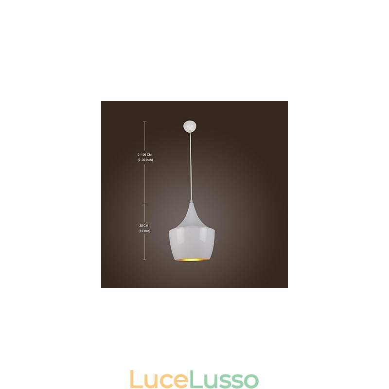 Lampada a sospensione in metallo con pittura country retrò moderna e contemporanea