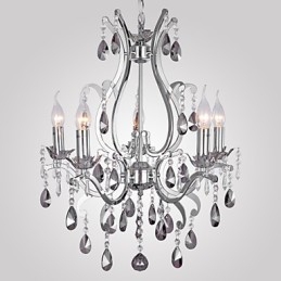 Lampadario classico tradizionale cromato