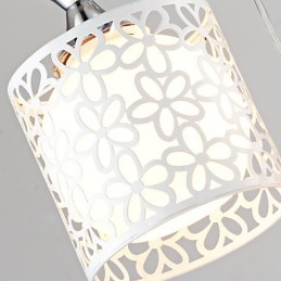 Lampada in ferro battuto con tre luci a goccia in cristallo creativo contemporaneo e contratto