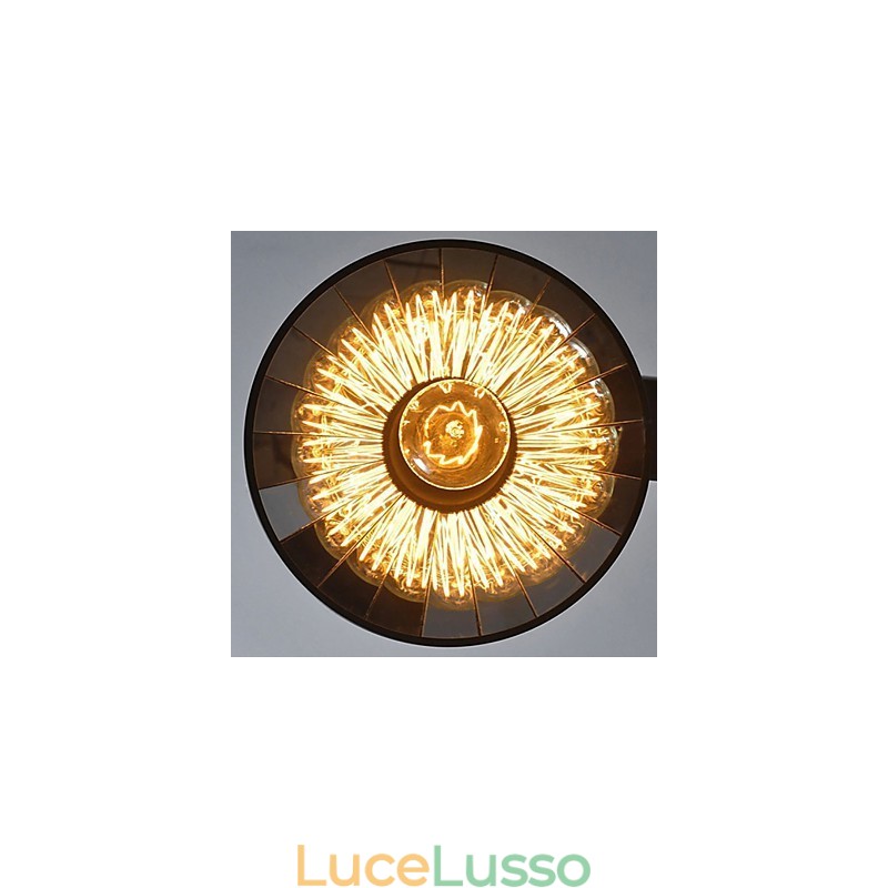 Lampade a sospensione Vintage 3 luci ST64 Lampadine incluse Sistema Up and Down