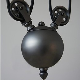Lampade a sospensione Vintage 3 luci ST64 Lampadine incluse Sistema Up and Down