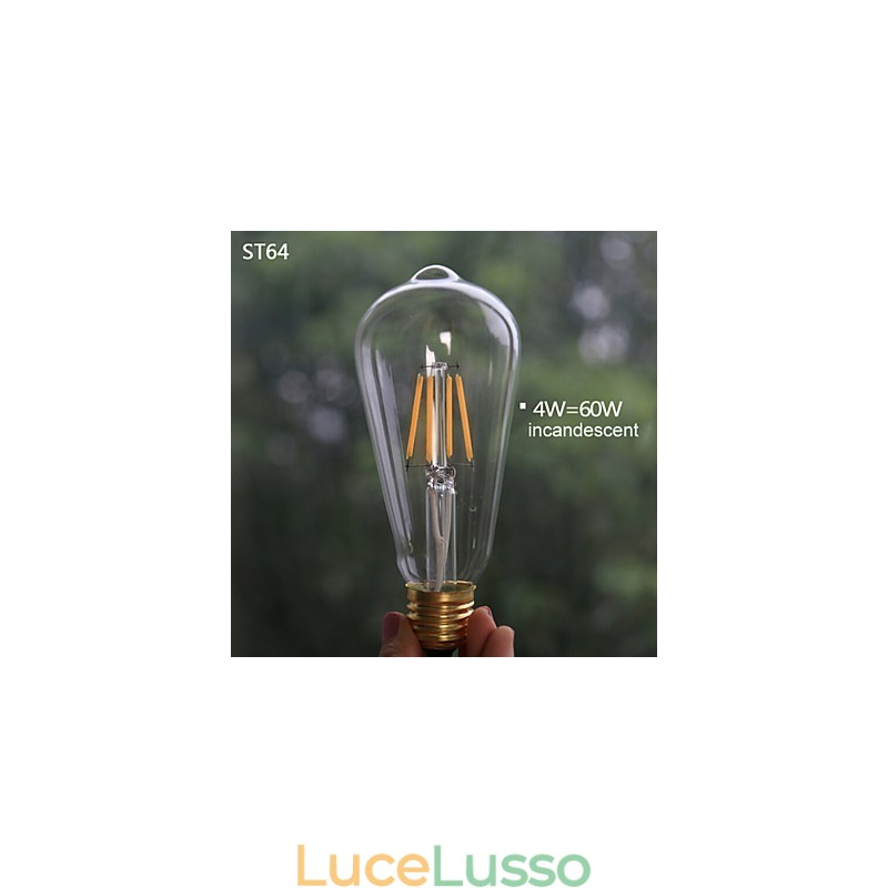 Lampade a sospensione Vintage 3 luci ST64 Lampadine incluse Sistema Up and Down