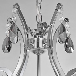 Lampadario classico tradizionale cromato