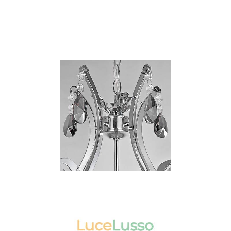 Lampadario classico tradizionale cromato