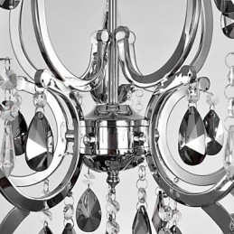 Lampadario classico tradizionale cromato
