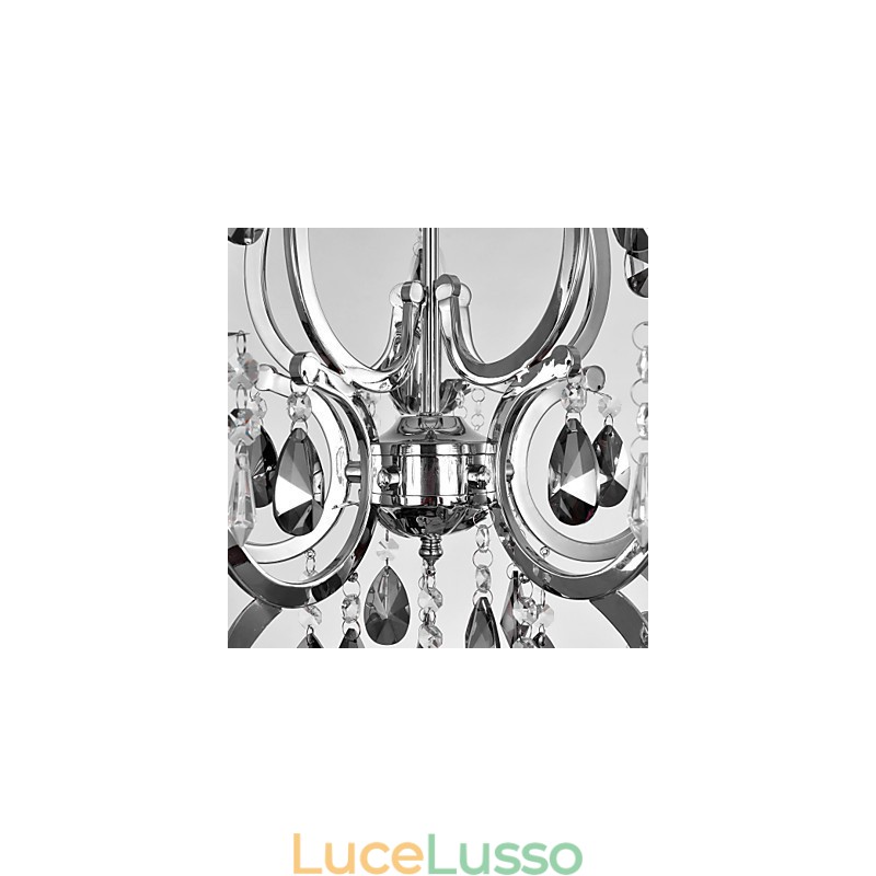 Lampadario classico tradizionale cromato