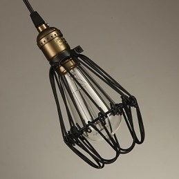 Lampade a sospensione Stile country americano vintage che restaura i modi antichi, piccola gabbia in ferro battuto