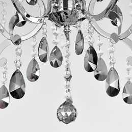 Lampadario classico tradizionale cromato