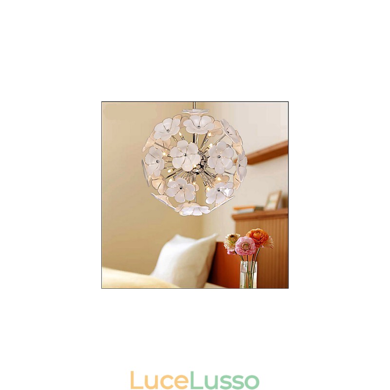 Il negozio Glass Ball Flower Garden scalda il lampadario