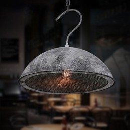 Paralume Lampadario in ferro battuto nero Magazzino industriale Coperchio del bar Paralume Lampadario