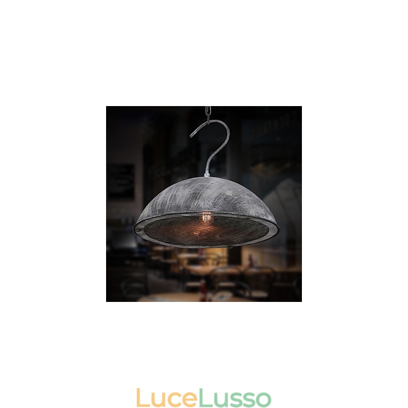 Paralume Lampadario in ferro battuto nero Magazzino industriale Coperchio del bar Paralume Lampadario