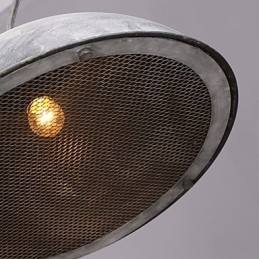 Paralume Lampadario in ferro battuto nero Magazzino industriale Coperchio del bar Paralume Lampadario