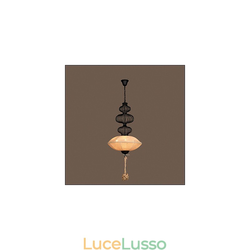 Lampade creative a gabbia per uccelli in canapa industriale retrò nordica