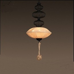 Lampade creative a gabbia per uccelli in canapa industriale retrò nordica