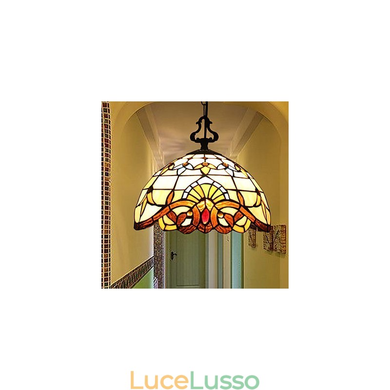 Lampada pastorale europea da 1 metro, piccola goccia in vetro artistico creativo