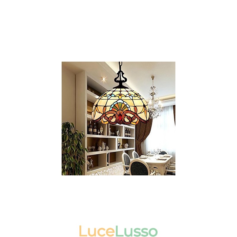 Lampada pastorale europea da 1 metro, piccola goccia in vetro artistico creativo