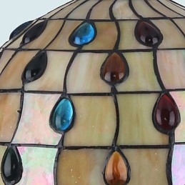 Lampadario in vetro colorato di arti creative rurali europee che restaura i modi antichi Lampada Luce