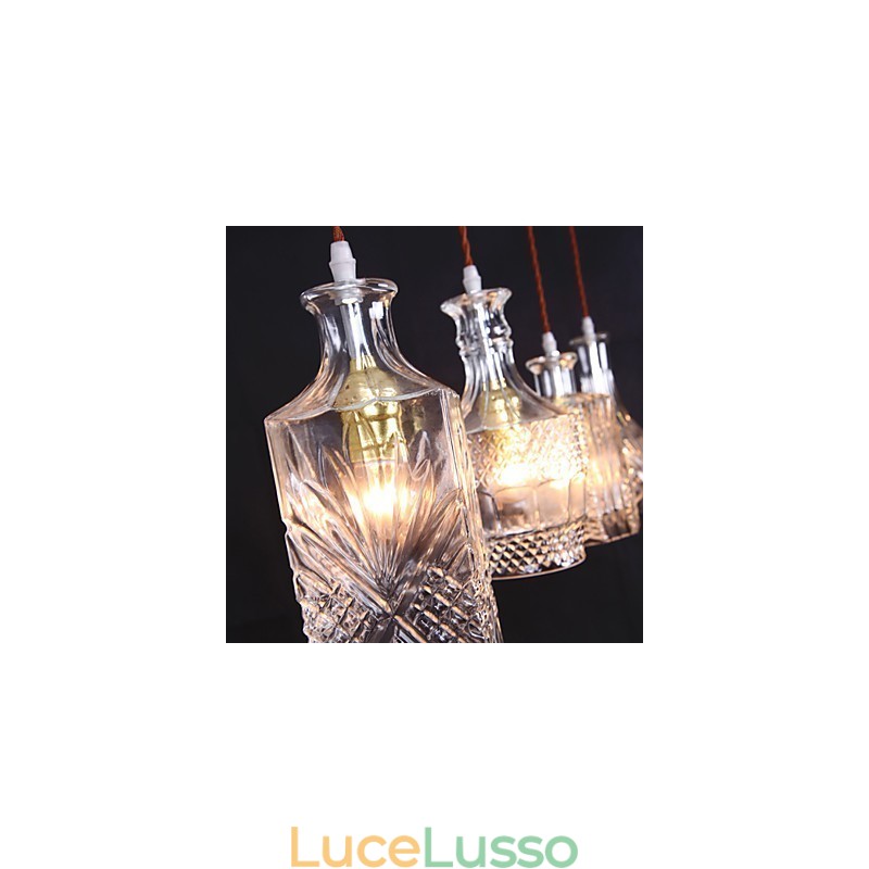 Lampada a sospensione in metallo da isola, moderna, contemporanea, classica, vintage, 40W*4