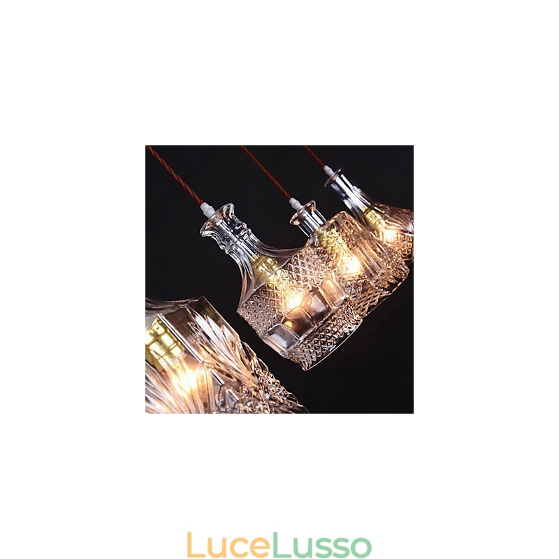 Lampada a sospensione in metallo da isola, moderna, contemporanea, classica, vintage, 40W*4